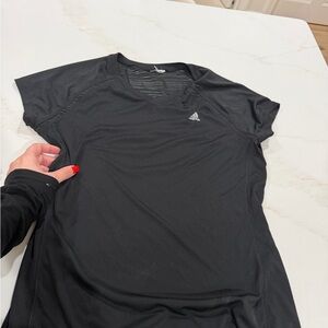 Adidas Black V-Neck Tee